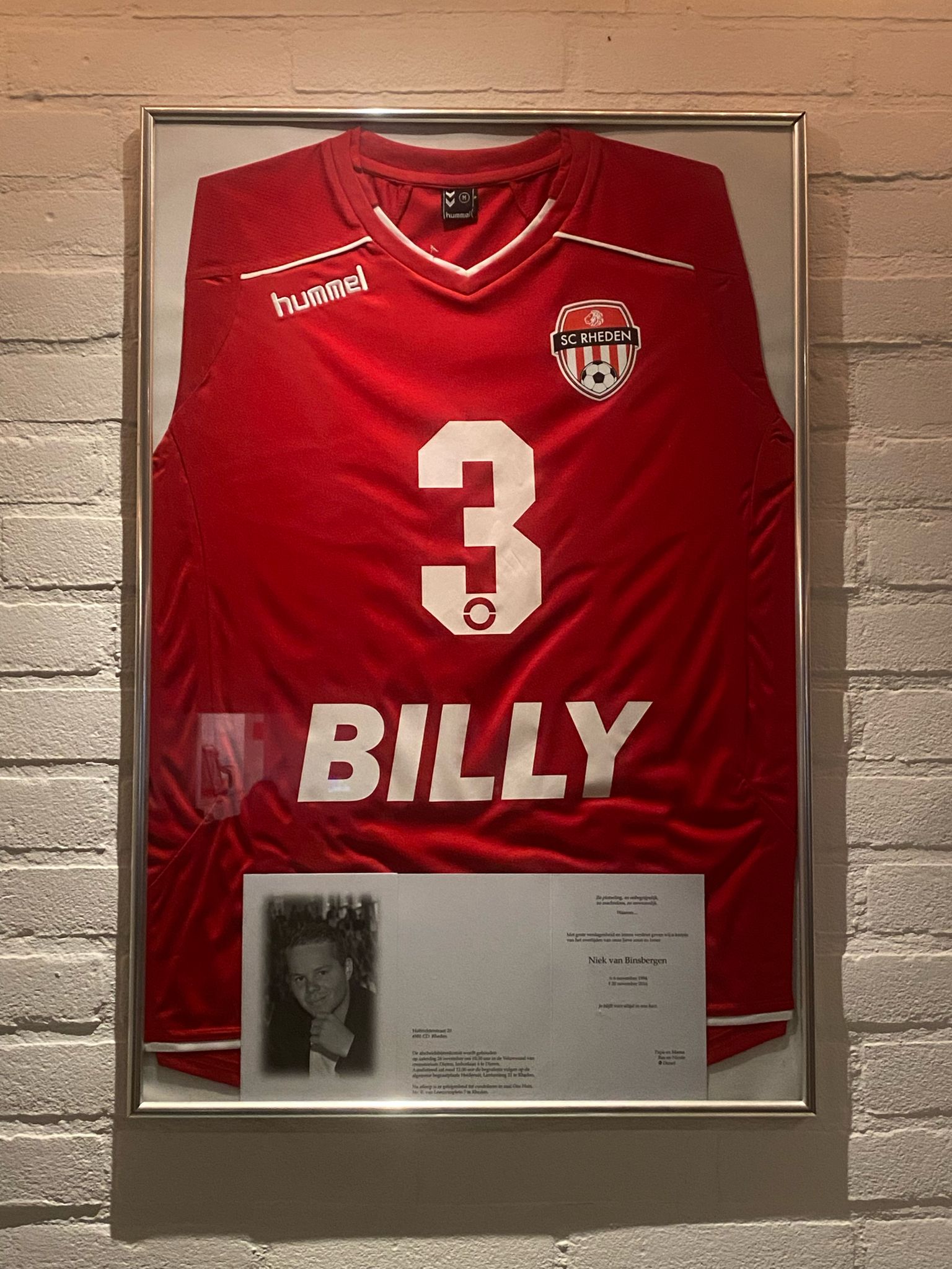 In Memoriam: Niek van Binsbergen (Billy) 20-11-2016