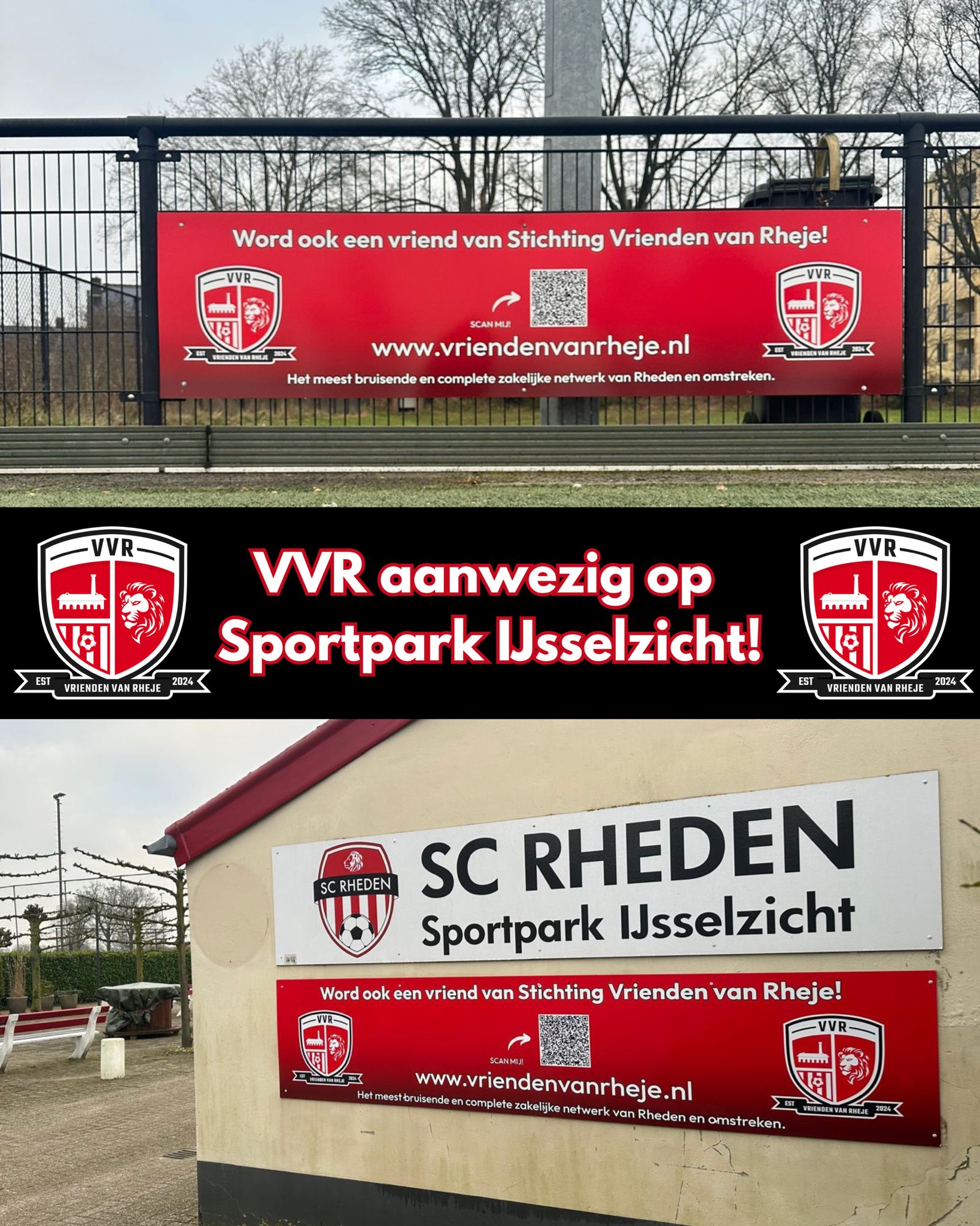 Stichting Vrienden van Rheje wint in zichtbaarheid op Sportpark IJsselzicht